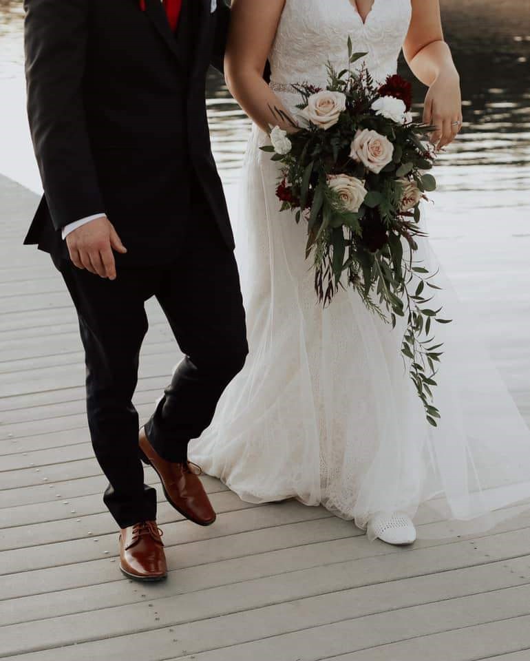 Picture two happy couples sharing their special moments at the perfect wedding destination, Bridge Bay at Shasta Lake